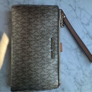 Michael Kors Gold and Tan Wallet